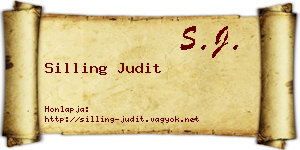 Silling Judit névjegykártya